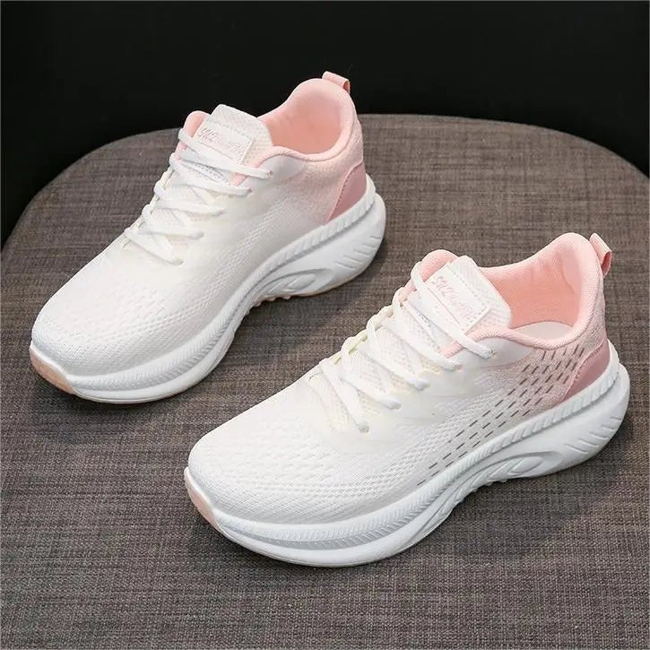 Sneakers Dam | Rosa - vita trendiga & Bekväma skor - Sneakers Dam
