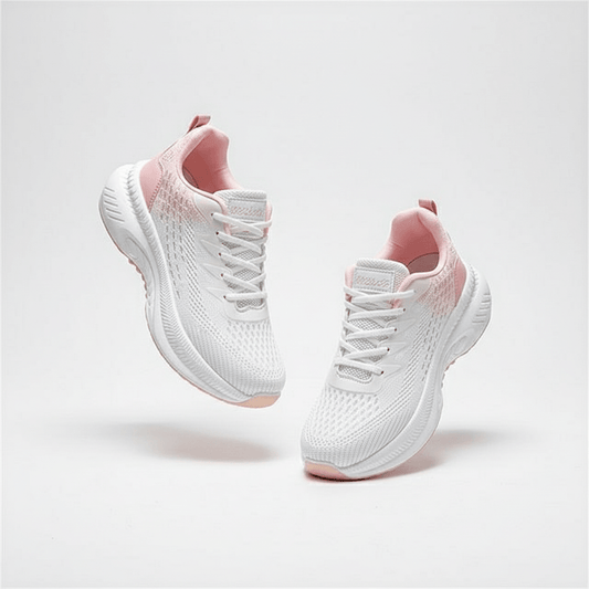 Sneakers Dam | Rosa - vita trendiga & Bekväma skor - Sneakers Dam