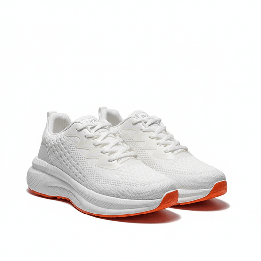 Vita Sneakers Dam – Lätta & Trendiga Sportskor i Andningsbart Mesh - Sneakers Dam