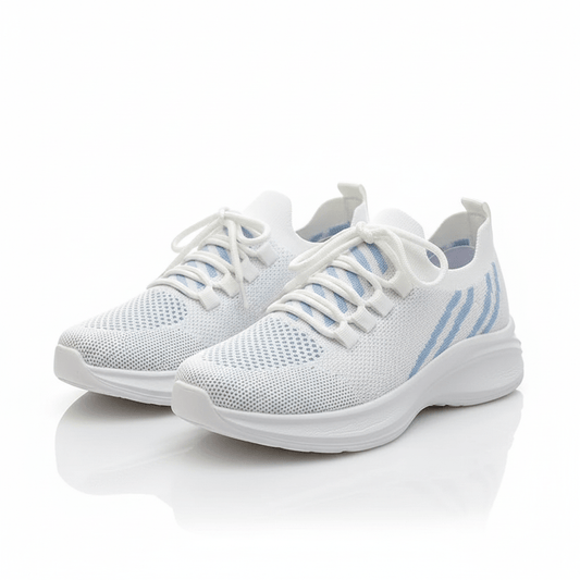 Vita Sneakers Dam – Trendiga & Lättviktiga Meshskor för Vardag & Träning - Sneakers Dam